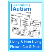Living or Non Living Picture Cut & Paste Worksheets